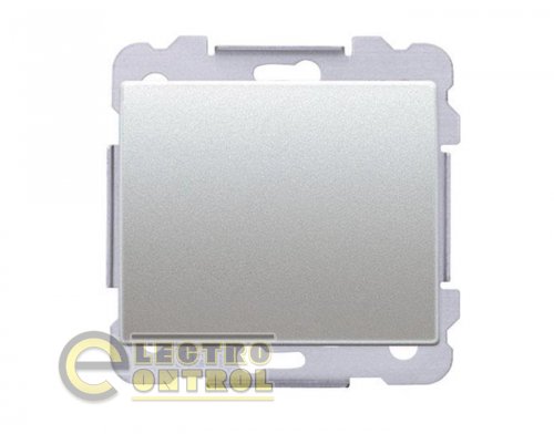 Выключатель SIEMENS 18507 AF 1-клавишный перекрестный DELTA Iris 16АХ 250V алюминий ф'южн