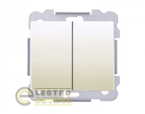 Выключатель SIEMENS 18510 A 2-клавишный лестничный DELTA Iris 16АХ 250V слоновая кость Выключатель SIEMENS 18510 A 2-клавишный лестничный DELTA Iris 16АХ 250V слоновая кость