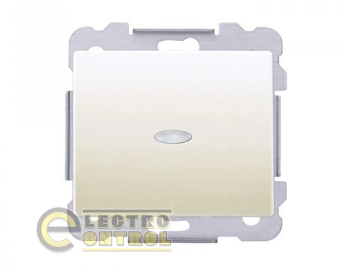 Выключатель SIEMENS 18506-L A 1-клавишный лестничный DELTA Iris 16АХ 250V с LED подсветкой слоновая кость Выключатель SIEMENS 18506-L A 1-клавишный лестничный DELTA Iris 16АХ 250V с LED подсветкой слоновая кость