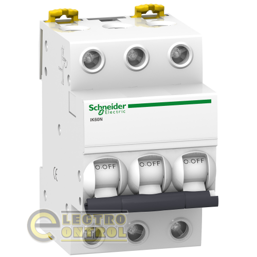 Автоматический выключатель Schneider-Electric A9K23340 Acti9 IK60N 3P 40A кривая B