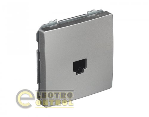 Розетка SIEMENS 22595PM01 РС DELTA Style RJ45 5e платина металік Розетка SIEMENS 22595PM01 РС DELTA Style RJ45 5e платина металік