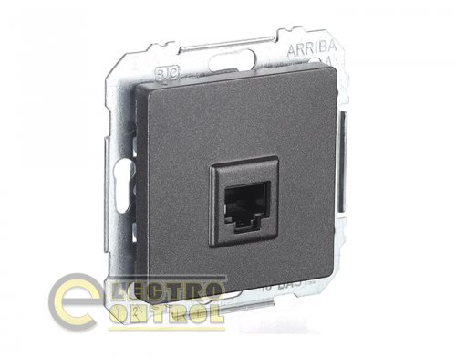 Розетка SIEMENS 20595CM01 PC LINE RJ45 5e карбон Розетка SIEMENS 20595CM01 PC LINE RJ45 5e карбон
