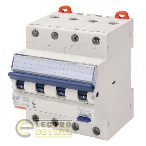 Дифференциальный автоматический выключатель Gewiss GW94370 MDC60 4P C32 6кA A/0.03 4M Дифференциальный автоматический выключатель Gewiss GW94370 MDC60 4P C32 6кA A/0.03 4M