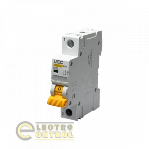 Модульный автоматический выключатель UEC MCB45-1-050-B SB-M8 1P 50A B 4,5кA