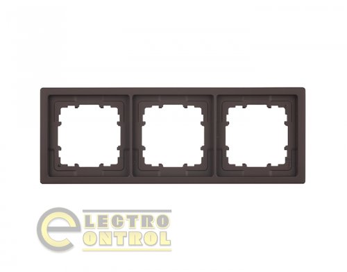 Рамка SIEMENS 5TG13230CH трехместная DELTA Style шоколад
