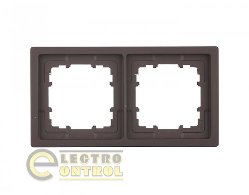 Рамка SIEMENS 5TG13220CH двухместная DELTA Style шоколад