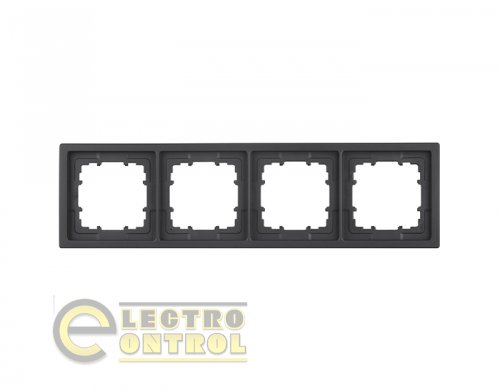 Рамка SIEMENS 5TG13240AC четырехместная DELTA Style черный коссо