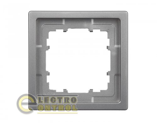 Рамка SIEMENS 5TG13211 одноместная DELTA Style платина металлик