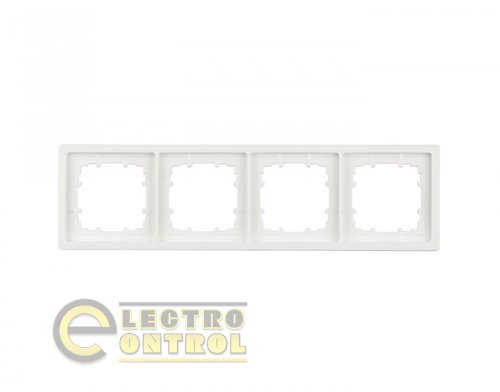 Рамка SIEMENS 5TG13240WH четырехместная DELTA Style белый полярный