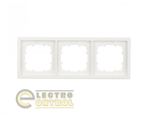 Рамка SIEMENS 5TG13230WH трехместная DELTA Style белый полярный