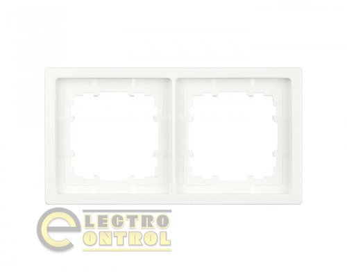 Рамка SIEMENS 5TG13220WH двухместная DELTA Style белый полярный