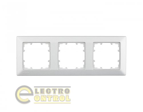 Рамка SIEMENS 5TG25533 трехместная универсальная LINE алюминий