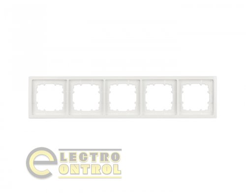 Рамка SIEMENS 5TG25550WH п'ятимісна універсальна LINE білий полярний
