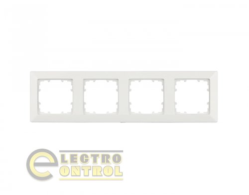 Рамка SIEMENS 5TG25540WH чотиримісна універсальна LINE білий полярний