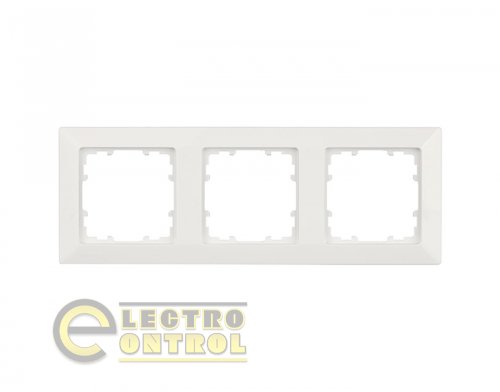 Рамка SIEMENS 5TG25530WH тримісна універсальна LINE білий полярний