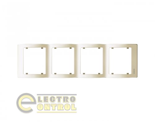 Рамка SIEMENS S18104 A четырехместная вертикальная IRIS Слоновая кость