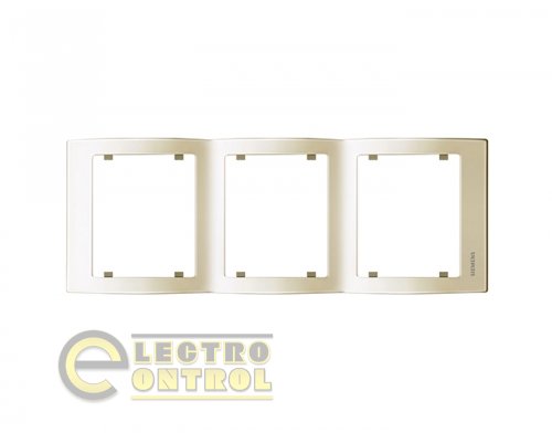 Рамка SIEMENS S18103 A тримісна вертикальна IRIS Слонова кістка