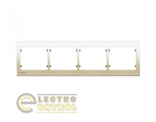 Рамка SIEMENS S18004 A четырехместная IRIS Слоновая кость