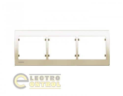 Рамка SIEMENS S18003 A тримісна IRIS Слонова кістка
