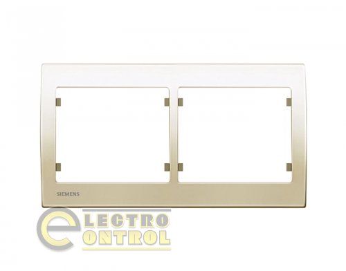 Рамка SIEMENS S18002 A двухместная IRIS Слоновая кость