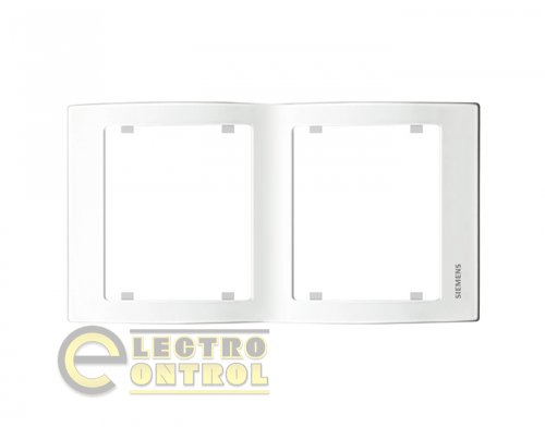 Рамка SIEMENS S18102 двомісна вертикальна IRIS білосніжна