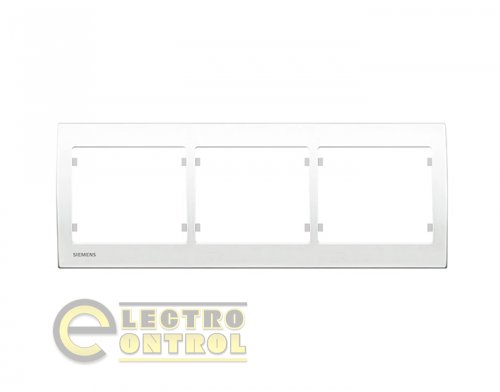 Рамка SIEMENS S18003 тримісна IRIS білосніжна