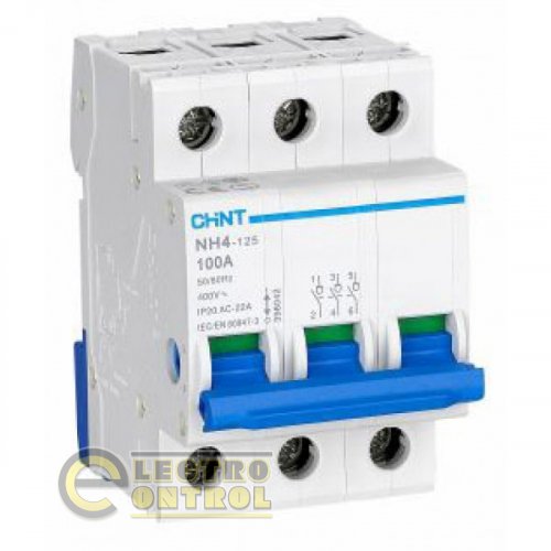 Выключатель нагрузки CHINT 398034 NH4-125 3P 125A