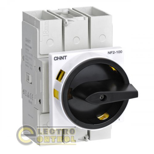 Вимикач навантаження CHINT 324148 NF2-125/3HBR 3P монтаж на двері чорна ручка Вимикач навантаження CHINT 324148 NF2-125/3HBR 3P монтаж на двері чорна ручка