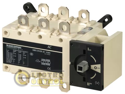 Перемикач навантаження Socomec 41AC3025 SIRCOVER 3x250А (I-0-II)