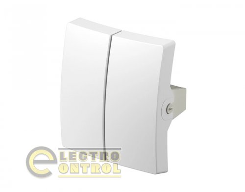 Вимикач сходовий 2-клавішний 250V/10A ТЕМ SE63PWXO-U EKONOMIK без рамки білий