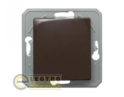 Вимикач 1-клавішний 250V/10A ТЕМ SE10CBXO-U EKONOMIK без рамки шоколад