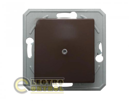 Вимикач 1-клавішний з підсвіткою 250V/10A ТЕМ SE10CBINXO-U EKONOMIK без рамки шоколад
