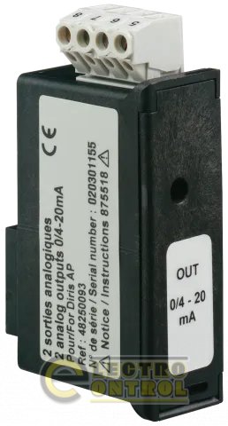 Втичний модуль аналоговий 2x0/4-20мА Socomec 48250093 для DIRIS A/ATyS