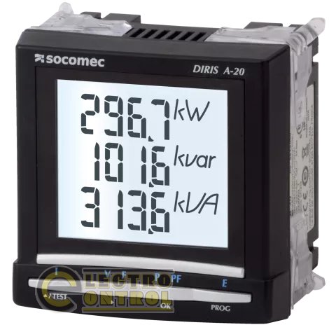Анализатор сети Socomec 48250402 DIRIS A-20 вход 1/5A 110…400VAC/120…350VDC Анализатор сети Socomec 48250402 DIRIS A-20 вход 1/5A 110…400VAC/120…350VDC