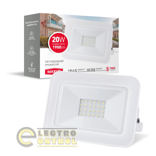 Прожектор светодиодный MAXUS 1-MFL-02-2050 FL-02 20W 5000K