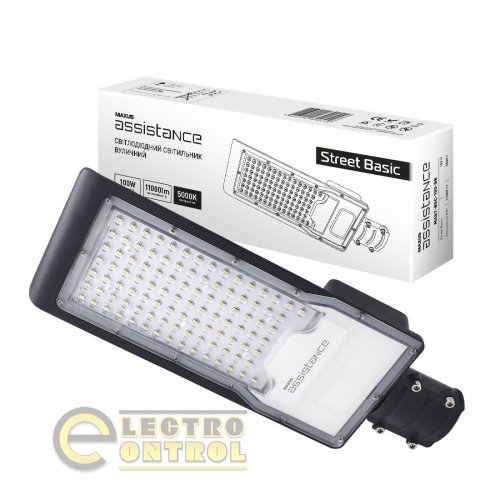 Светильник уличный MAXUS MAST-BSC-100-GR assistance Street Basic 100W 850 GR