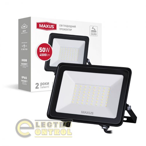 Прожектор MAXUS 1-MFL-04-5050 FL-04 50W 5000K