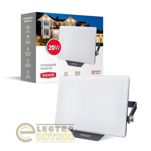 Прожектор світлодіодний MAXUS 1-MFL-03-2050 20W 5000K IP65 PL