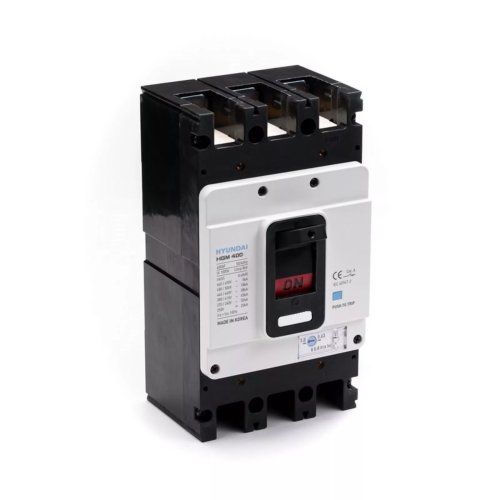 Автоматичний вимикач MCCB Hyundai HGM400S3PT4S0000C00350F HGM 3P 350A Icu-65kA (0.63–1.0) x In