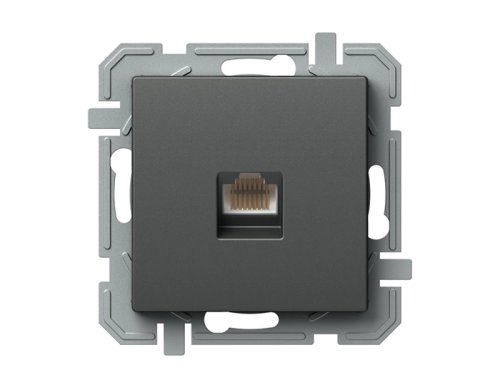 Розетка TEM KQ37ATXO-U комп'ютерна RJ45 Cat 5e LOGIQ антрацит