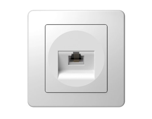 Розетка TEM KE37PWXO-U одинарная компьютерная RJ45 EKONOMIK без рамки белая