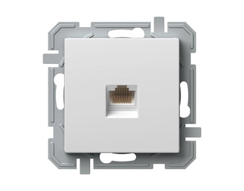 Розетка TEM KQ37PWXO-U комп'ютерна RJ45 Cat 5e LOGIQ біла