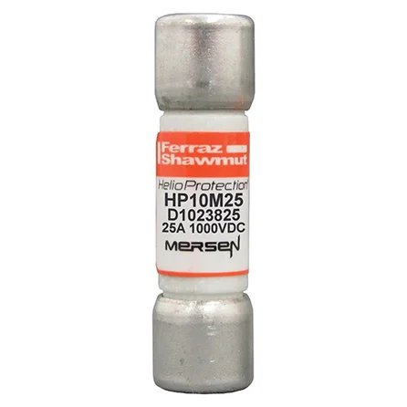 Запобіжник Mersen HP10M25 10x38mm, In 25A, PV, 1000V DC Запобіжник Mersen HP10M25 10x38mm, In 25A, PV, 1000V DC