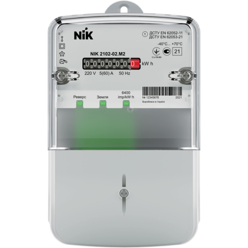 Счетчик электроэнергии однофазный NIK2102-02.М2 230В 5(60)А