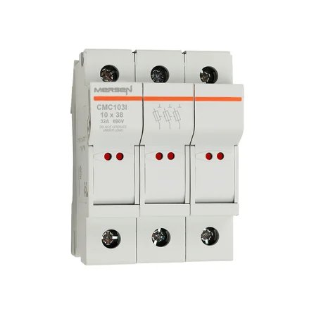 Тримач запобіжників Mersen E1062696 Modulostar CMC103 / 10х38 3р Тримач запобіжників Mersen E1062696 Modulostar CMC103 / 10х38 3р