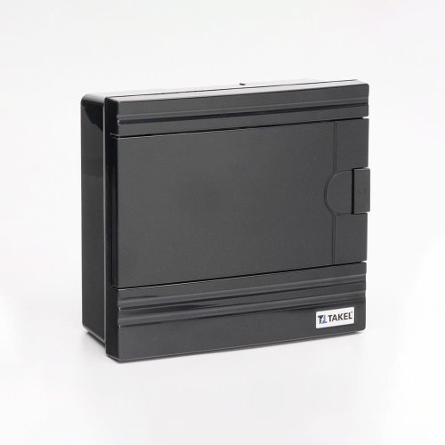 Щиток Takel 512761 зовнішній SF-BB на 9 модулів чорний чорні двері Argent IP40