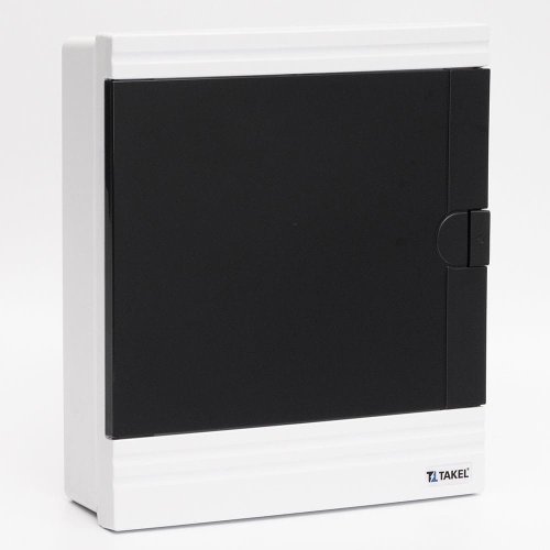 Щиток Takel 512736 внешний SF-WB на 24 модуля белый черные двери Argent IP40