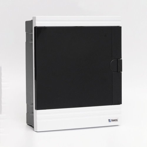 Щиток Takel 512743 внутренний FF-WB на 24 модуля белый черные двери Argent IP40