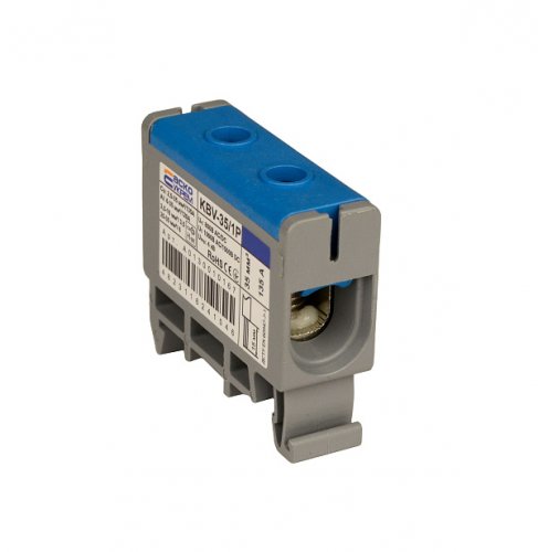 Клема вводу силова Аско-Укрем A0130010167 35/1Р (135 А) синя серії KBV