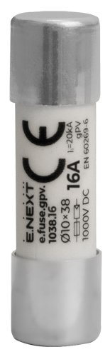 Запобіжник плавкий Enext i0610117 e.fuse.gpv.1038.16 10x38 gPV 16A 1000V DC 20kA